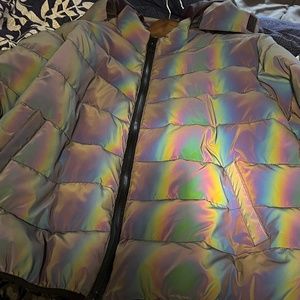 Iridescent Puffer Jacket